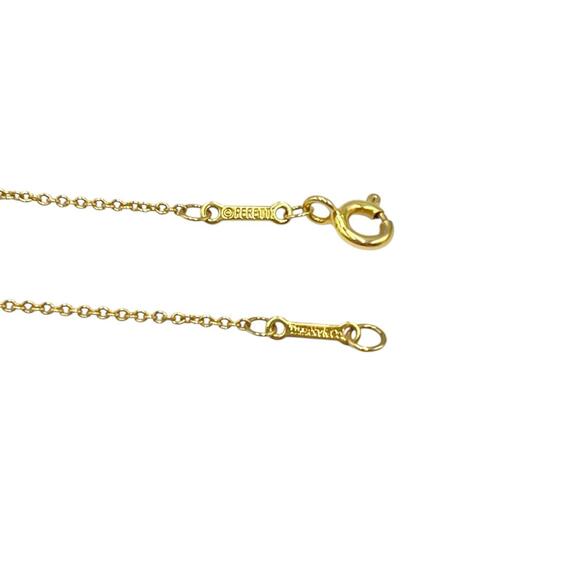 TIFFANY 18k Gold Diamond Necklace - Picture 5 of 6